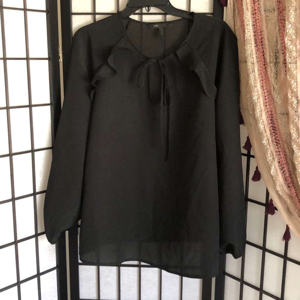 Small black bcbg maxazria blouse